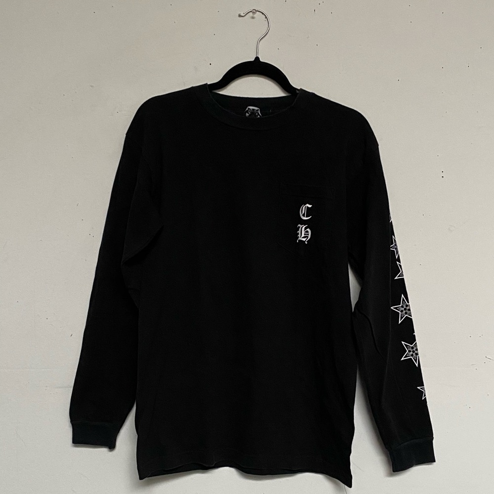 Vintage Chrome Hearts Black Printed Long Sleeve